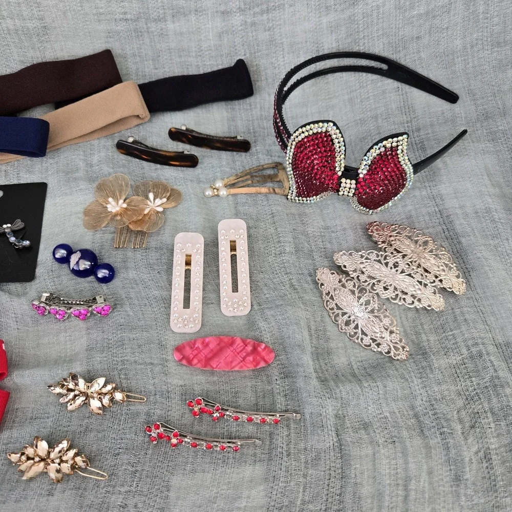 Girls Hair Accessory Lot Wear Craft and Repair